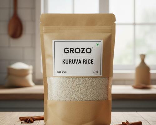 Kuruva Rice – Premium Kerala White Parboiled Rice | 1000g | Naturally Nutritious & Hygienically Packed img
